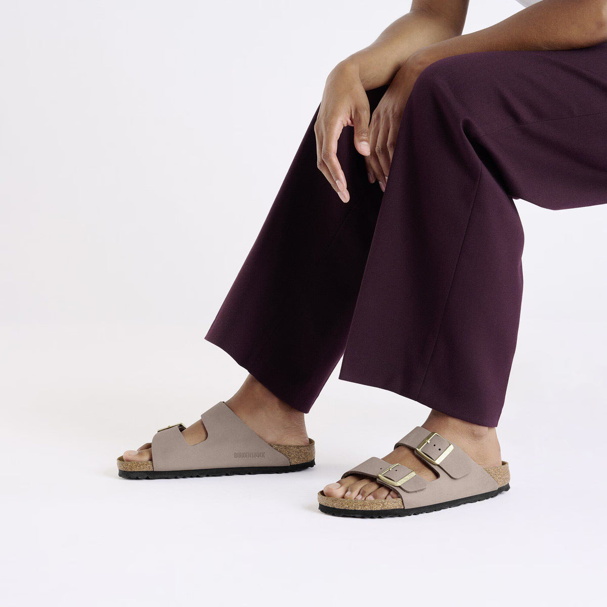 Birkenstock Raffinée Arizona Cuir nubuck - Faded Purple