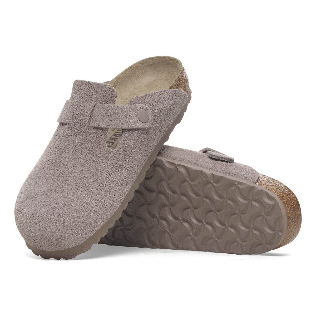 Birkenstock Élégante Boston Suède - Gray Taupe