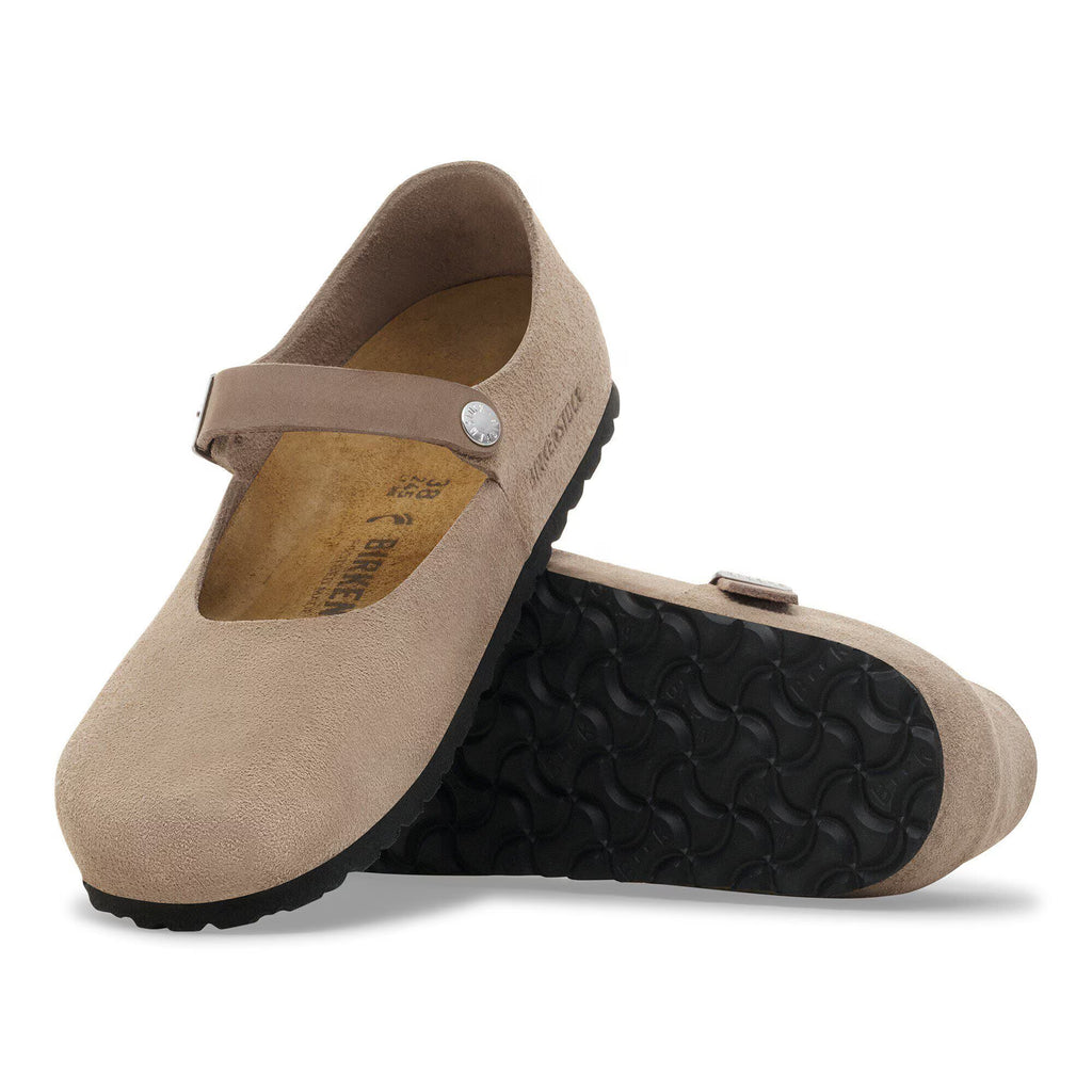 Birkenstock Élégante Mantova Suède - Taupe