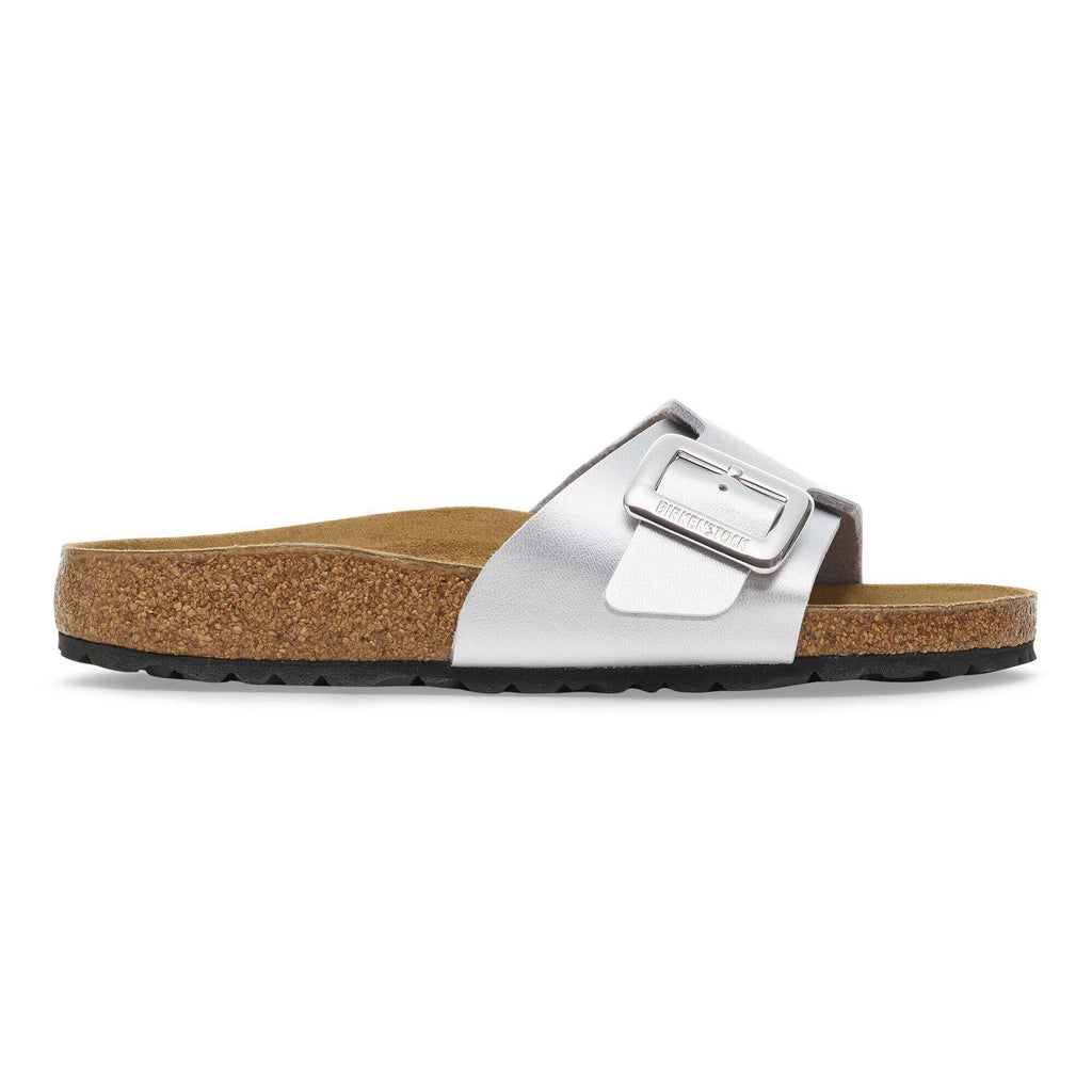 Birkenstock Iconique Catalina Cushion Buckle Birko-Flor - Silver Metallic
