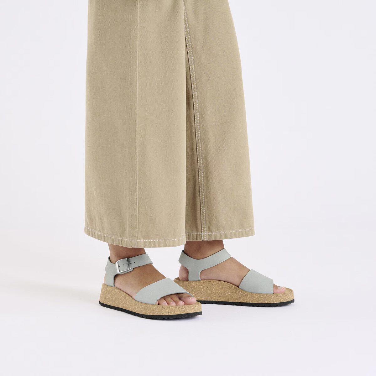 Birkenstock Raffinée Glenda Cuir nubuck - Pure Sage