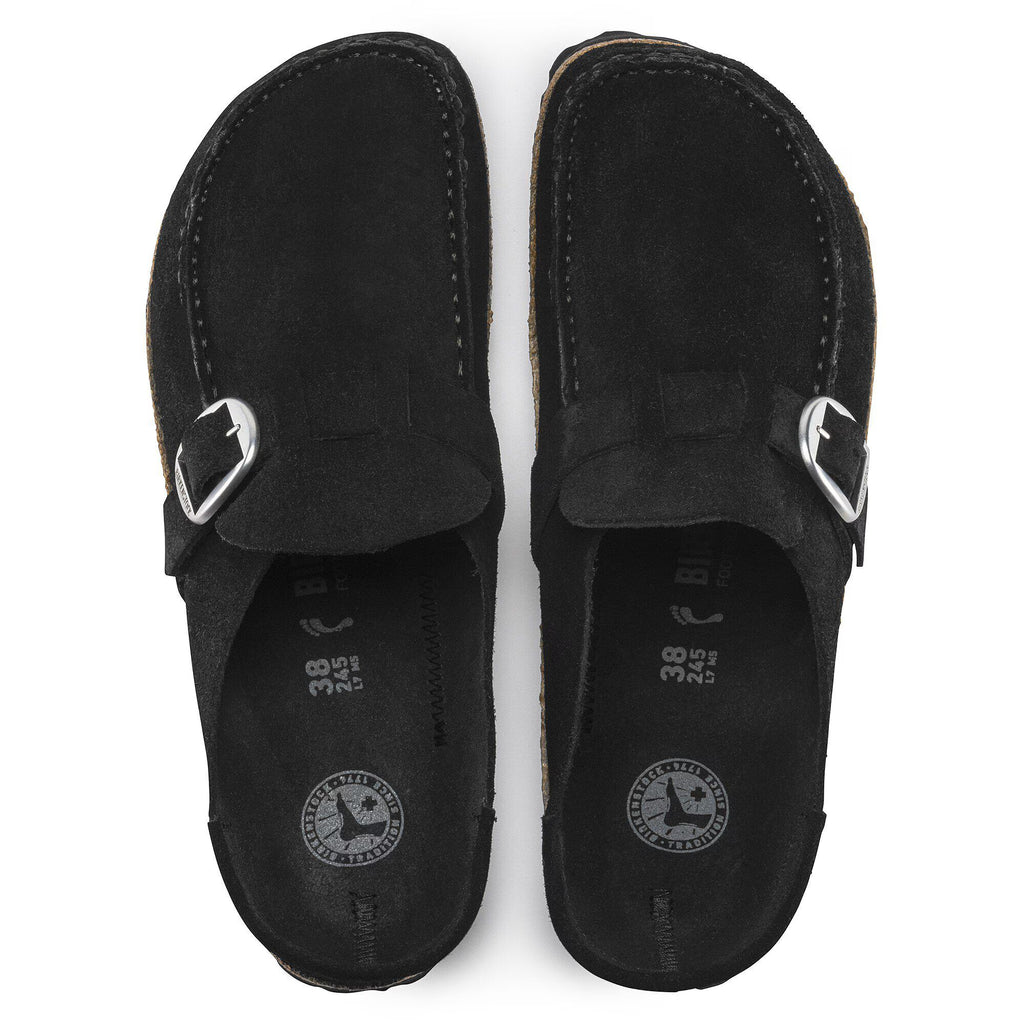 Birkenstock Élégante Buckley Suède - Black