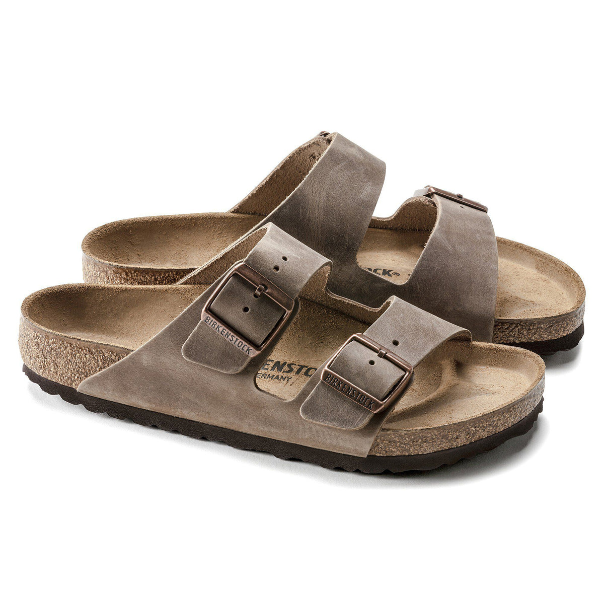 Birkenstock Raffinée Arizona Cuir huilé - Tobacco Brown