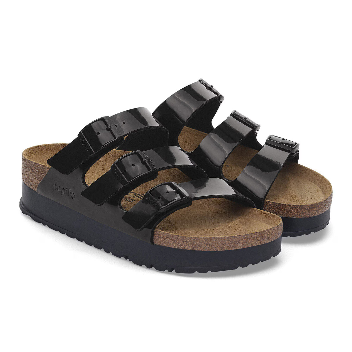 Birkenstock Iconique Florida Flex Platform Birko-Flor - Black