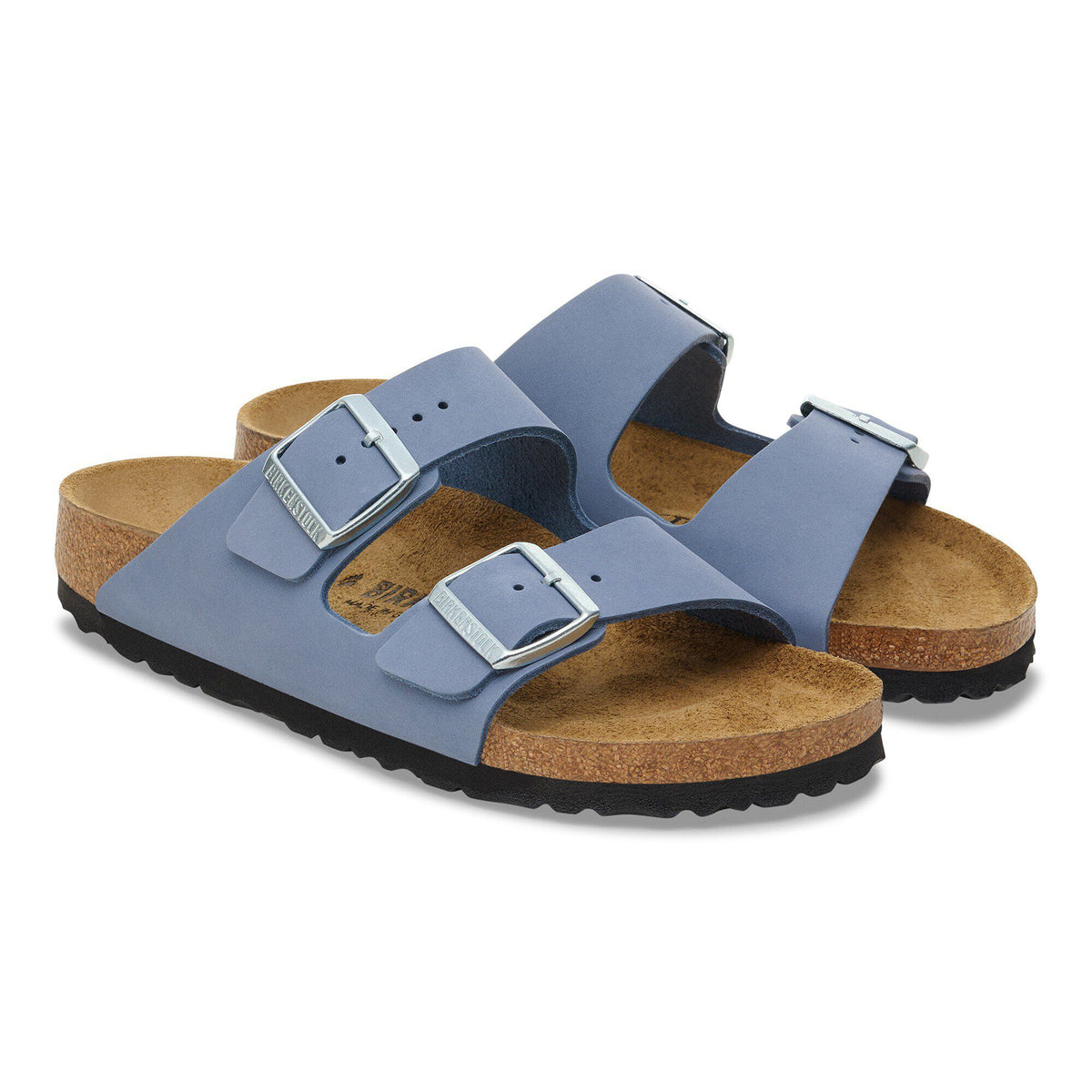 Birkenstock Raffinée Arizona Cuir nubuck - Stone Blue