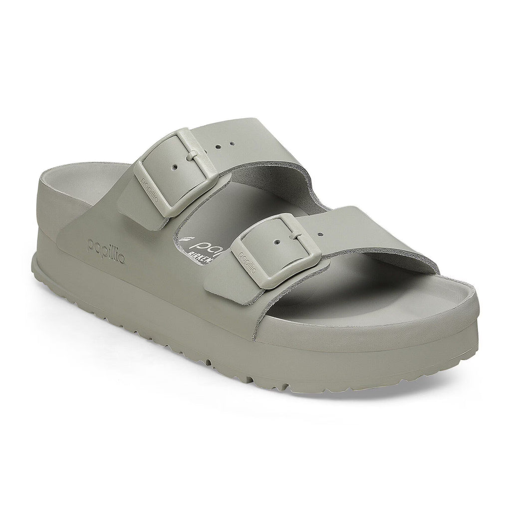Birkenstock Raffinée Arizona PAP Flex Platform Cuir naturel - Mineral Gray
