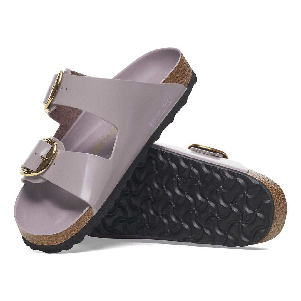 Birkenstock Raffinée Arizona Big Buckle Cuir naturel verni - High-Shine Faded Purple