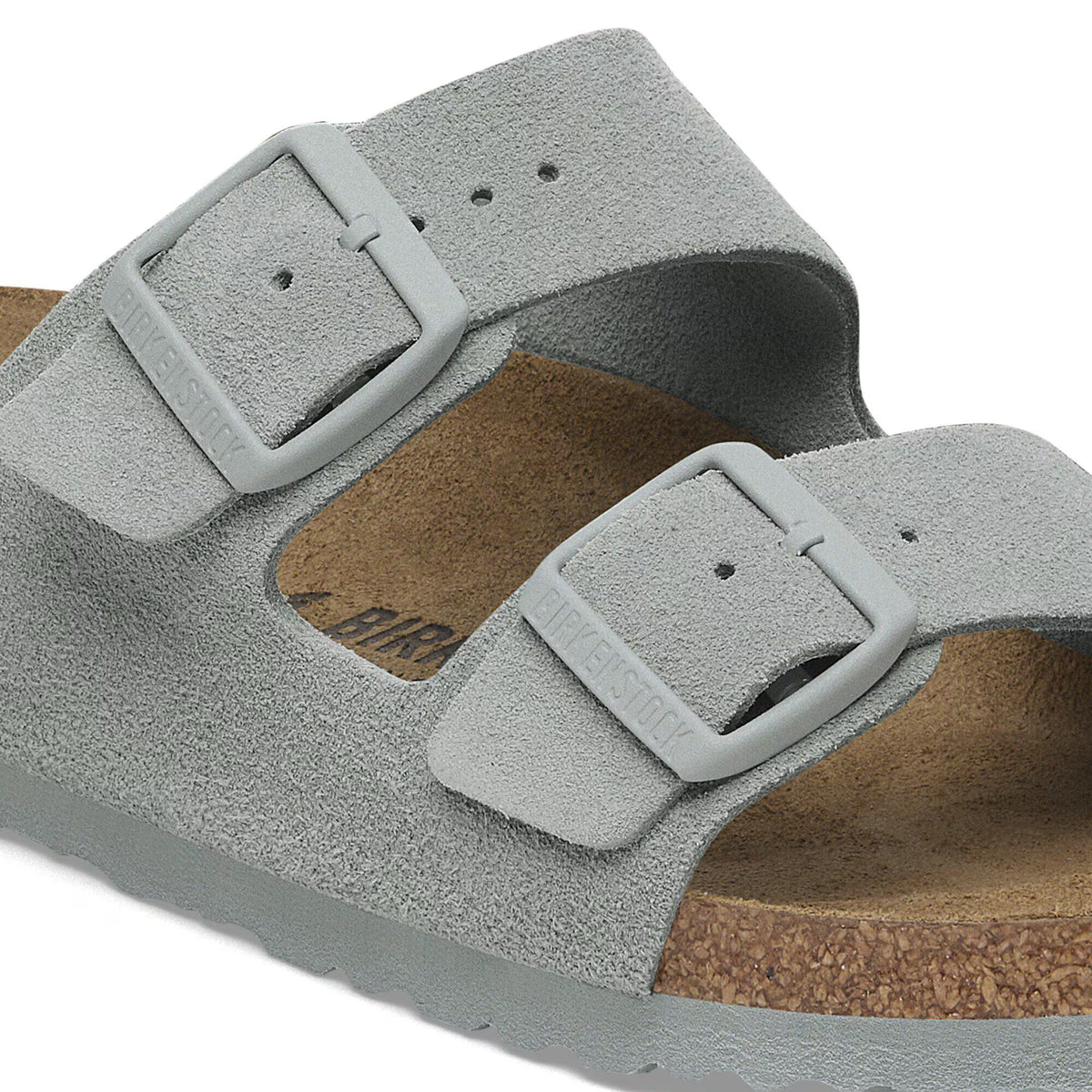 Birkenstock Élégante Arizona Suède - Pure Sage