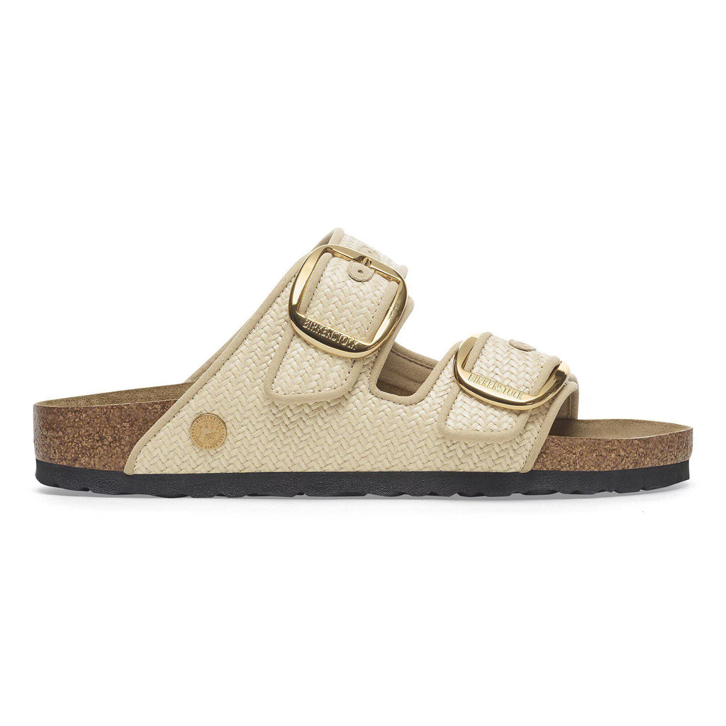 Birkenstock Iconique Arizona Big Buckle Raffia Textile - Raffia Naturale