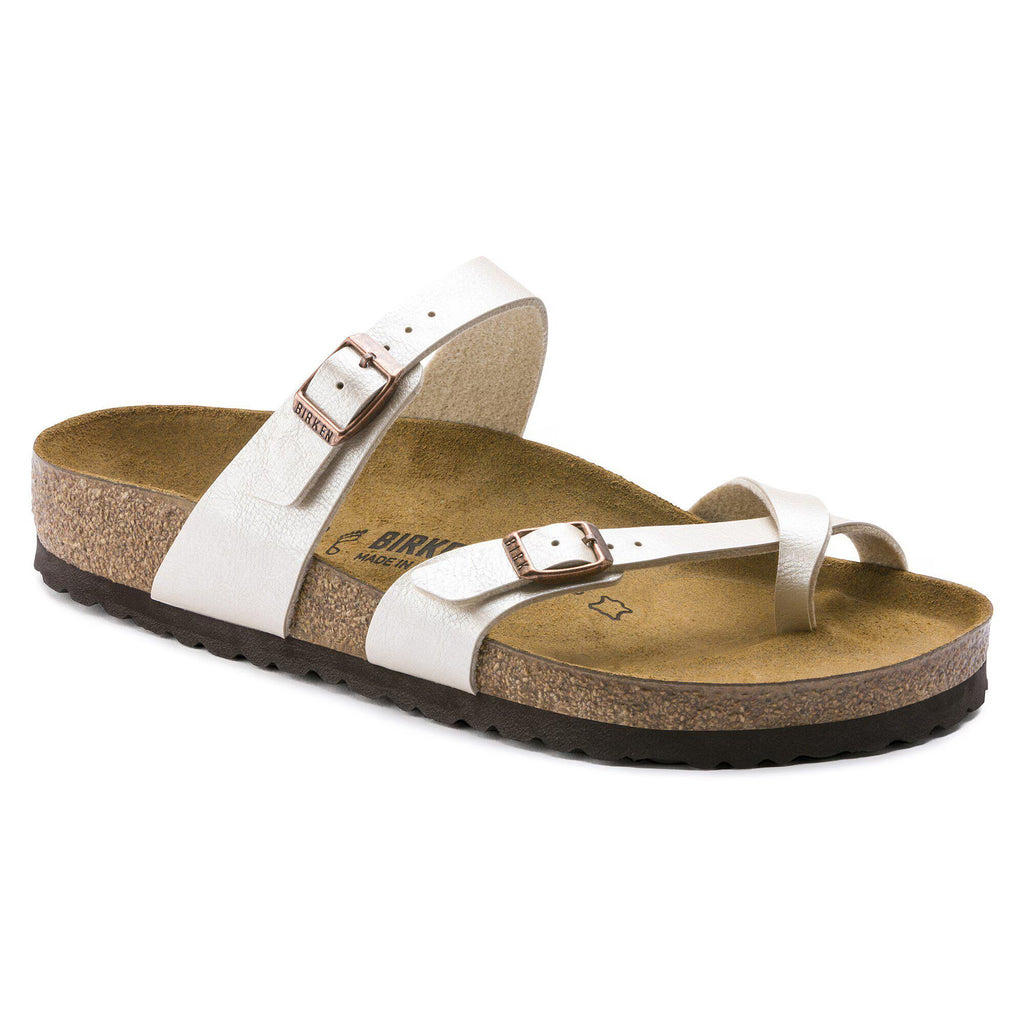Birkenstock Iconique Mayari Birko-Flor - Graceful Pearl White
