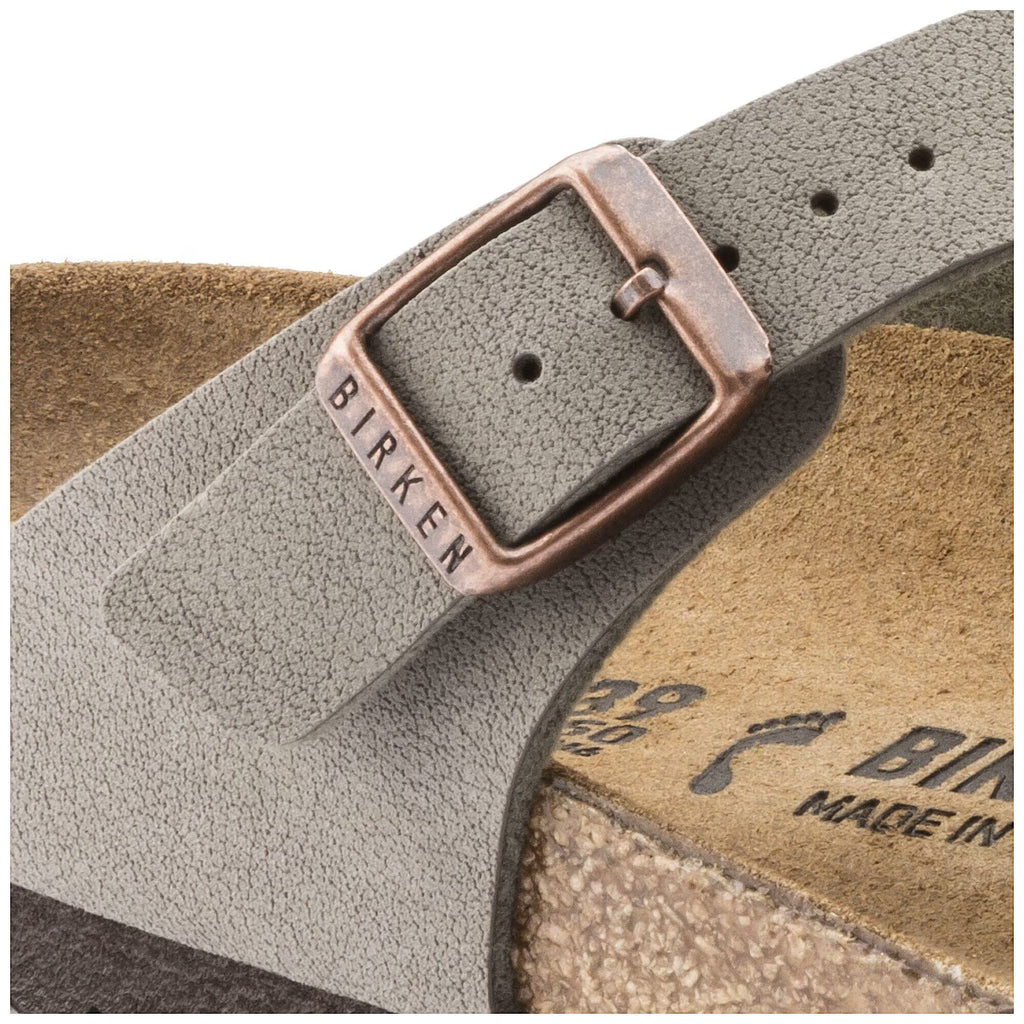 Birkenstock Iconique Gizeh Birko-Flor Nubuck - Stone