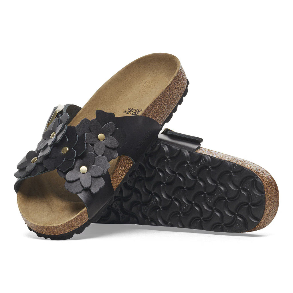 Birkenstock Raffinée Siena Flower Embellishment Cuir naturel - Black