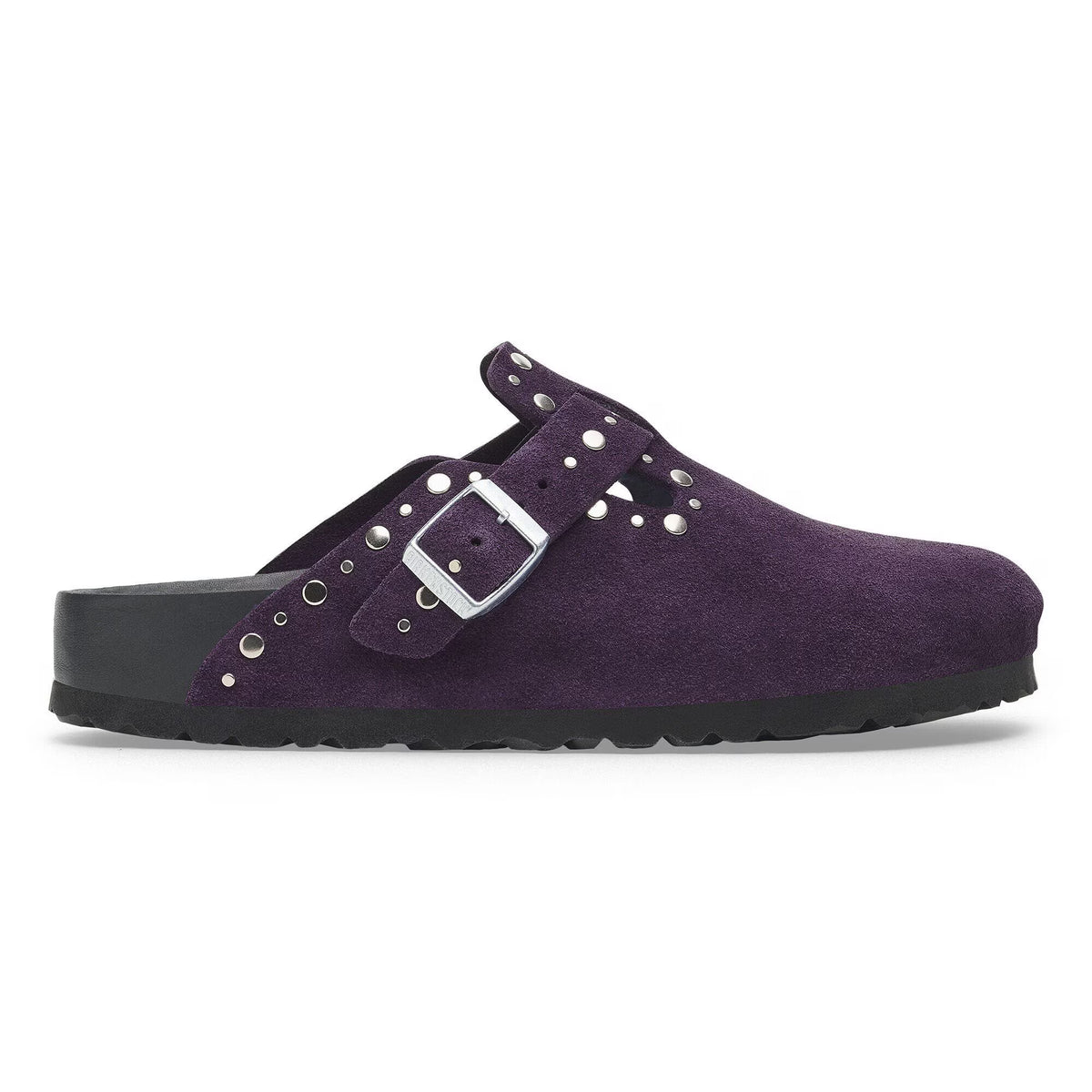 Birkenstock Élégante Boston Rivets Suède - Acai