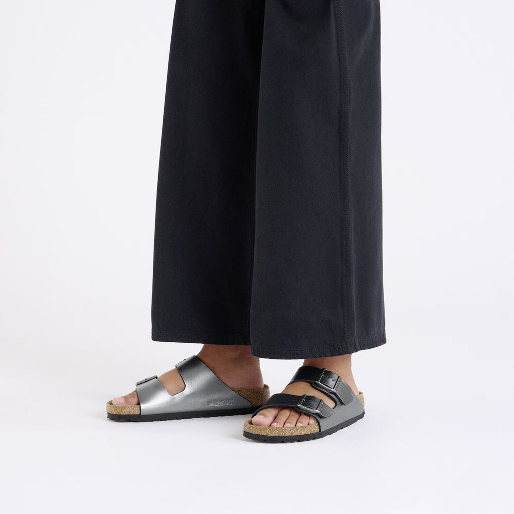 Birkenstock Iconique Arizona Birko-Flor - Metallic Black
