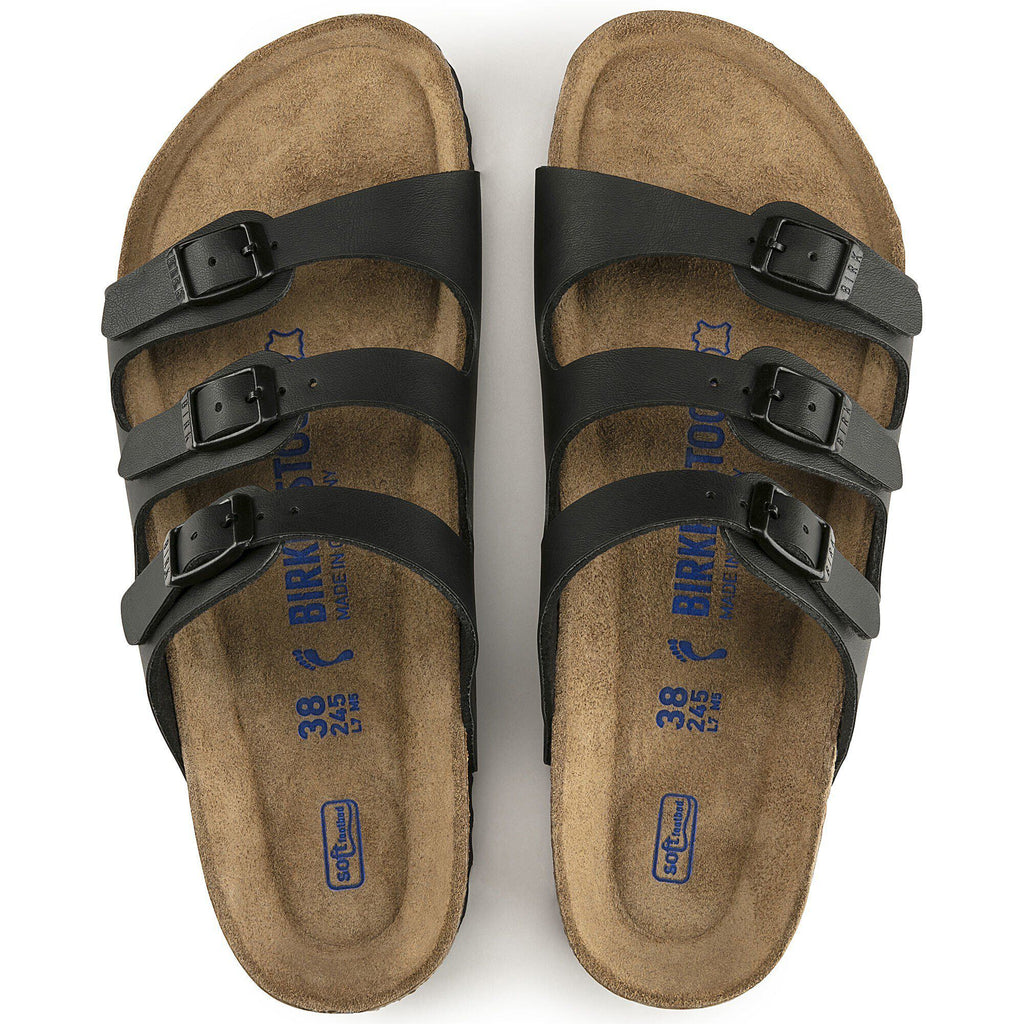 Birkenstock Iconique Florida Lit de pied souple Birko-Flor - Black