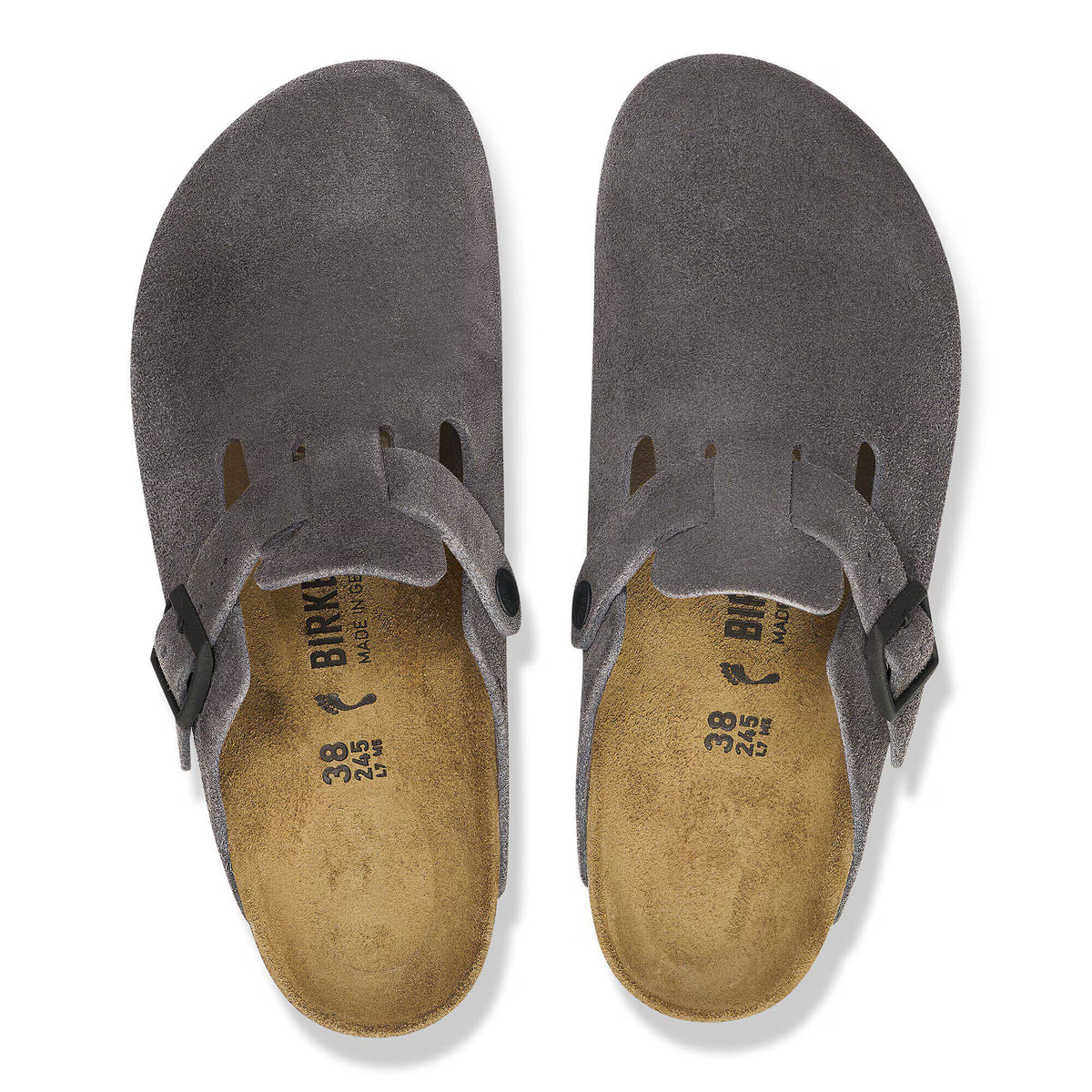 Birkenstock Élégante Boston Suède - Velvet grey
