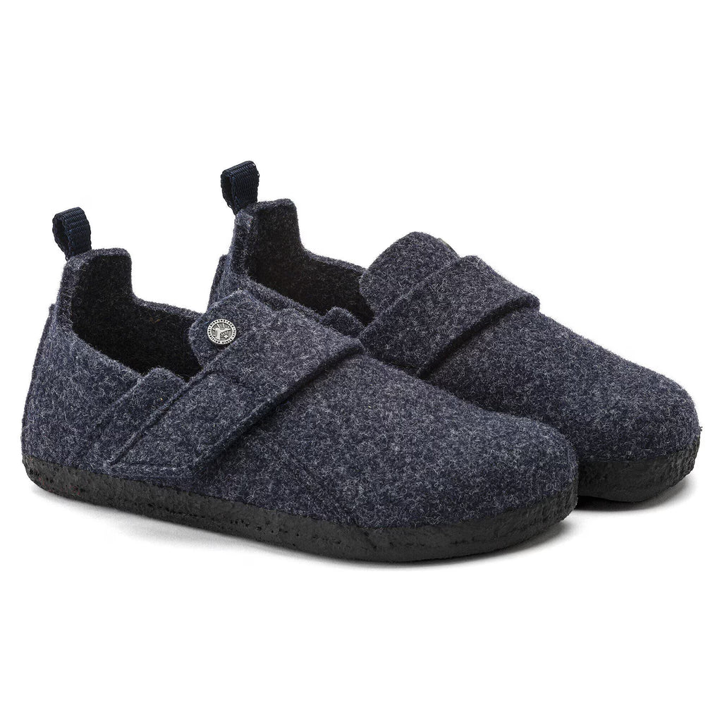 Birkenstock Enfant Zermatt HL Kids Feutre de laine - Dark Blue