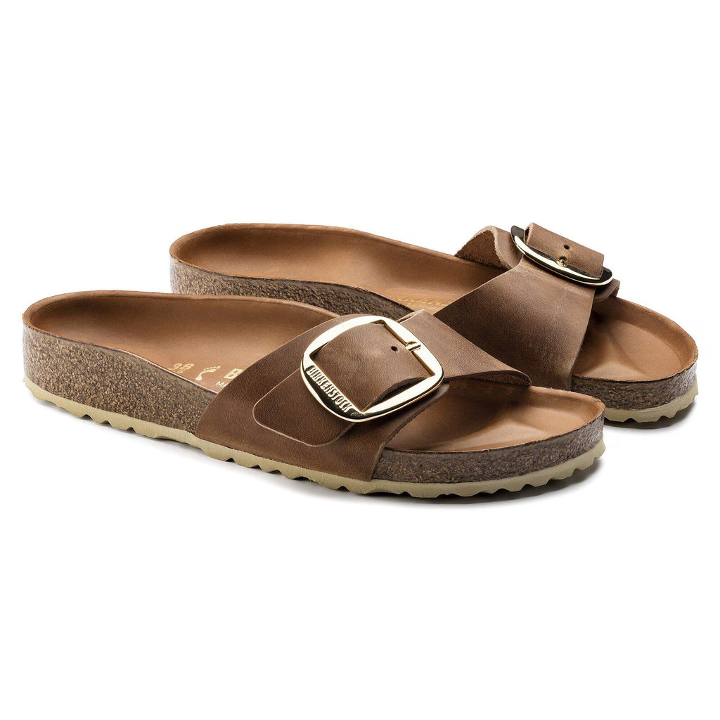 Birkenstock Raffinée Madrid Big Buckle Cuir huilé - Cognac