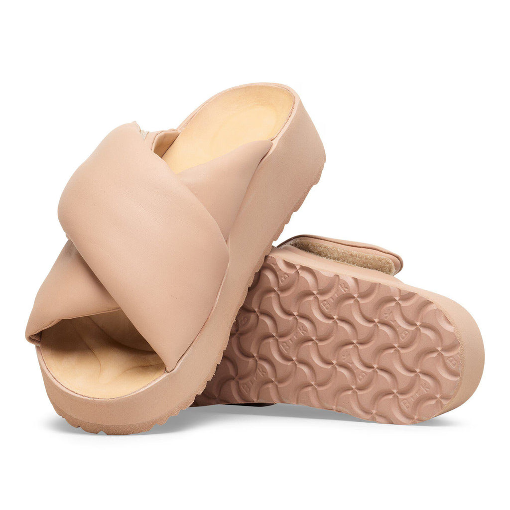 Birkenstock Raffinée Theda Cross Strap Cuir naturel - Nougat
