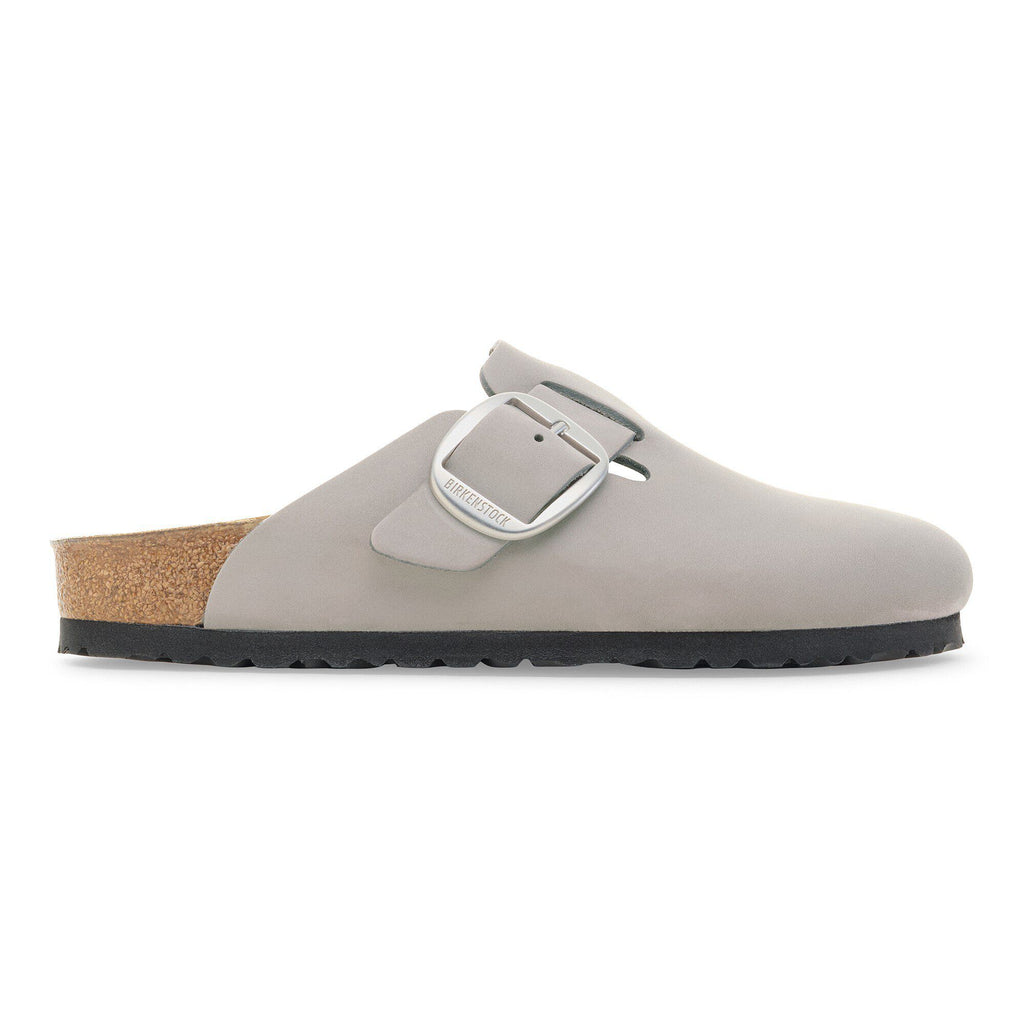 Birkenstock Raffinée Boston Big Buckle Cuir nubuck - Stone Coin