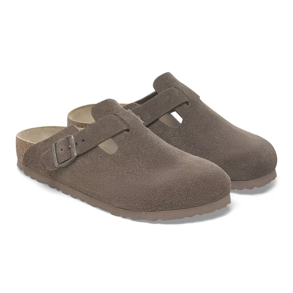 Birkenstock Élégante Boston Suède - Concrete Gray
