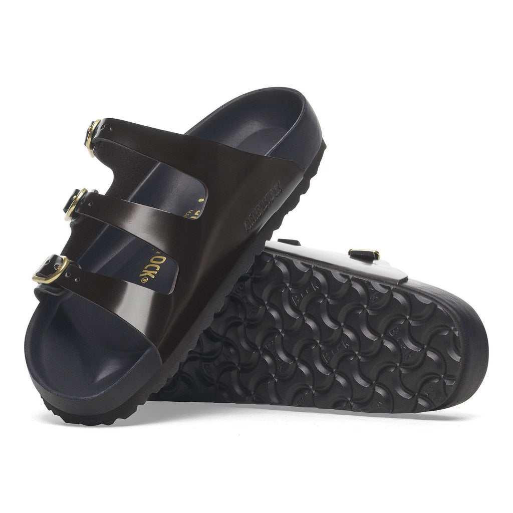 Birkenstock Raffinée Florida  Fresh Cuir naturel verni - Noir très brillant