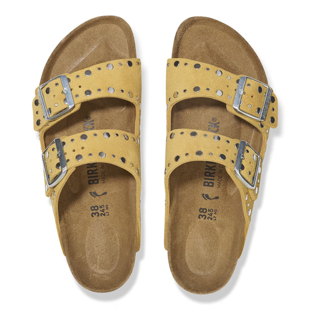 Birkenstock Élégante Arizona Rivet Suède - Ochre