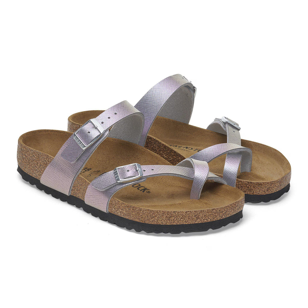 Birkenstock Iconique Mayari Birko-Flor estampé - Saffiano Iridescent Viola