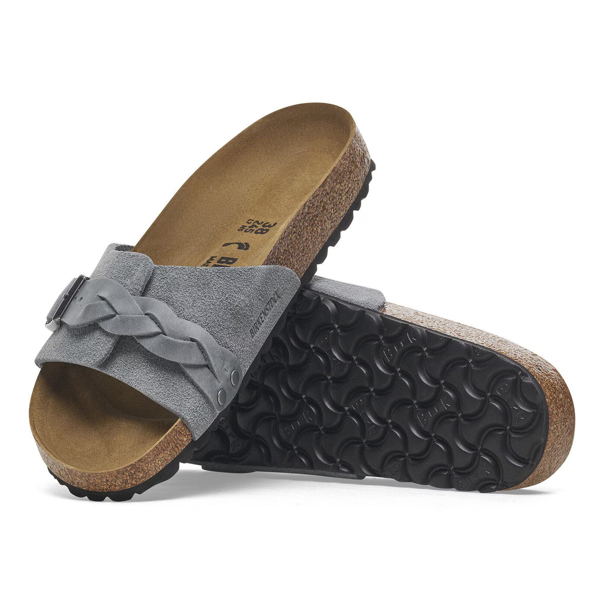 Birkenstock Élégante Oita Braided Suède - Basalt Gray