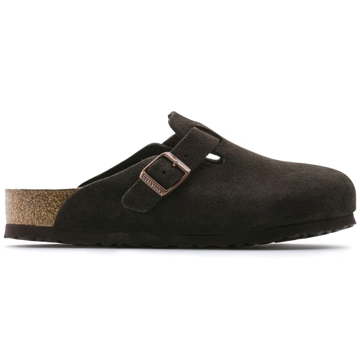 Birkenstock Élégante Boston Lit de pied souple Suède - Mocha