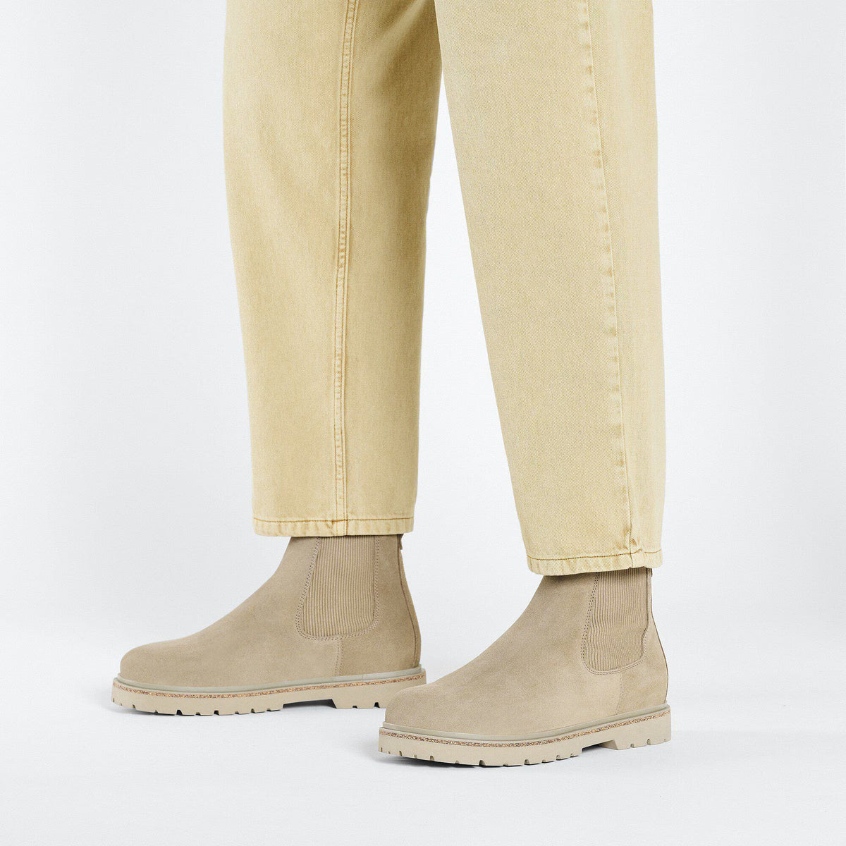 Birkenstock Élégante Highwood Slip On Men Suède - Taupe