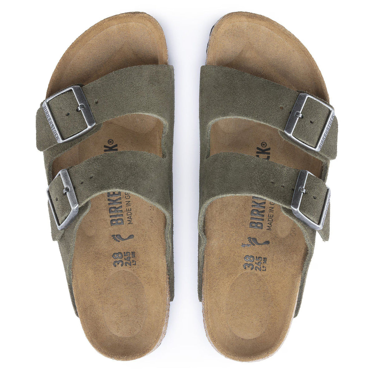 Birkenstock Élégante Arizona Suède - Thyme