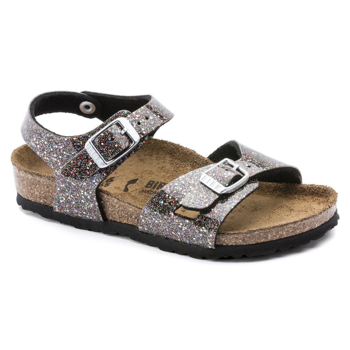 Birkenstock Enfant Rio Kids Birko-Flor - Cosmic Sparkle Black Multi