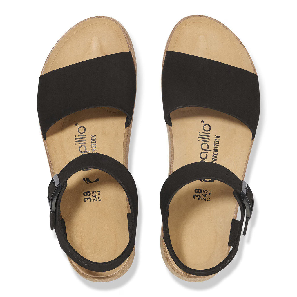 Birkenstock Raffinée Glenda Cuir nubuck - Black