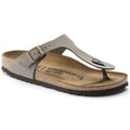 Birkenstock Iconique Gizeh Birko-Flor Nubuck - Stone