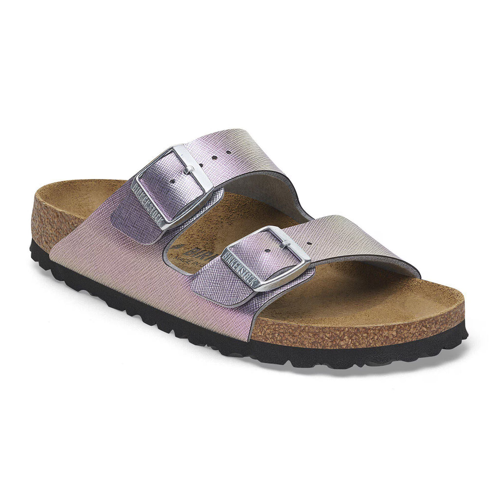 Birkenstock Iconique Arizona Birko-Flor estampé - Saffiano Iridescent Viola