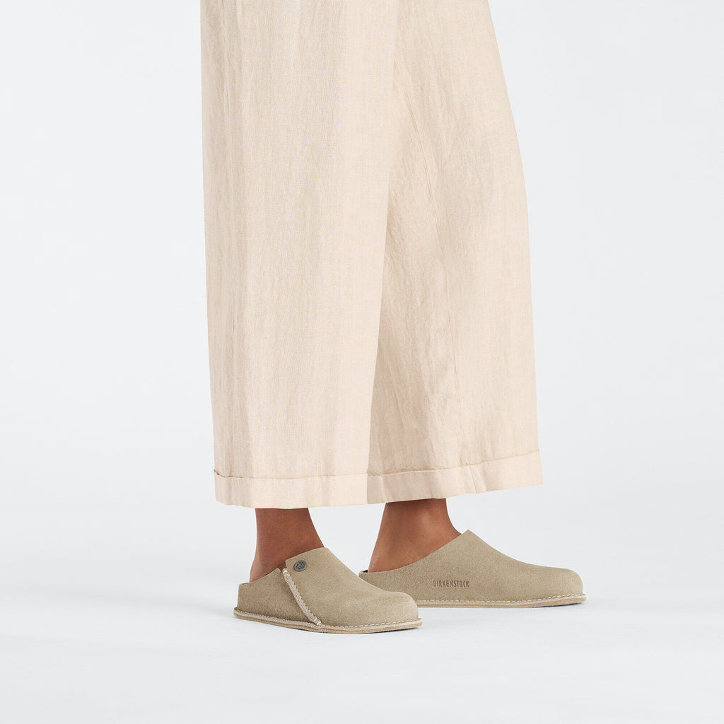 Birkenstock Élégante Zermatt Premium Suede LEA Sole Suède - Taupe