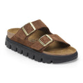 Birkenstock Élégante Arizona Suède - Dark Tea/ Black