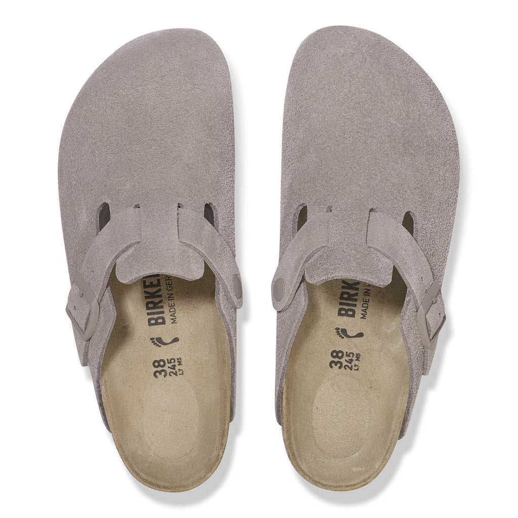 Birkenstock Élégante Boston Suède - Gray Taupe