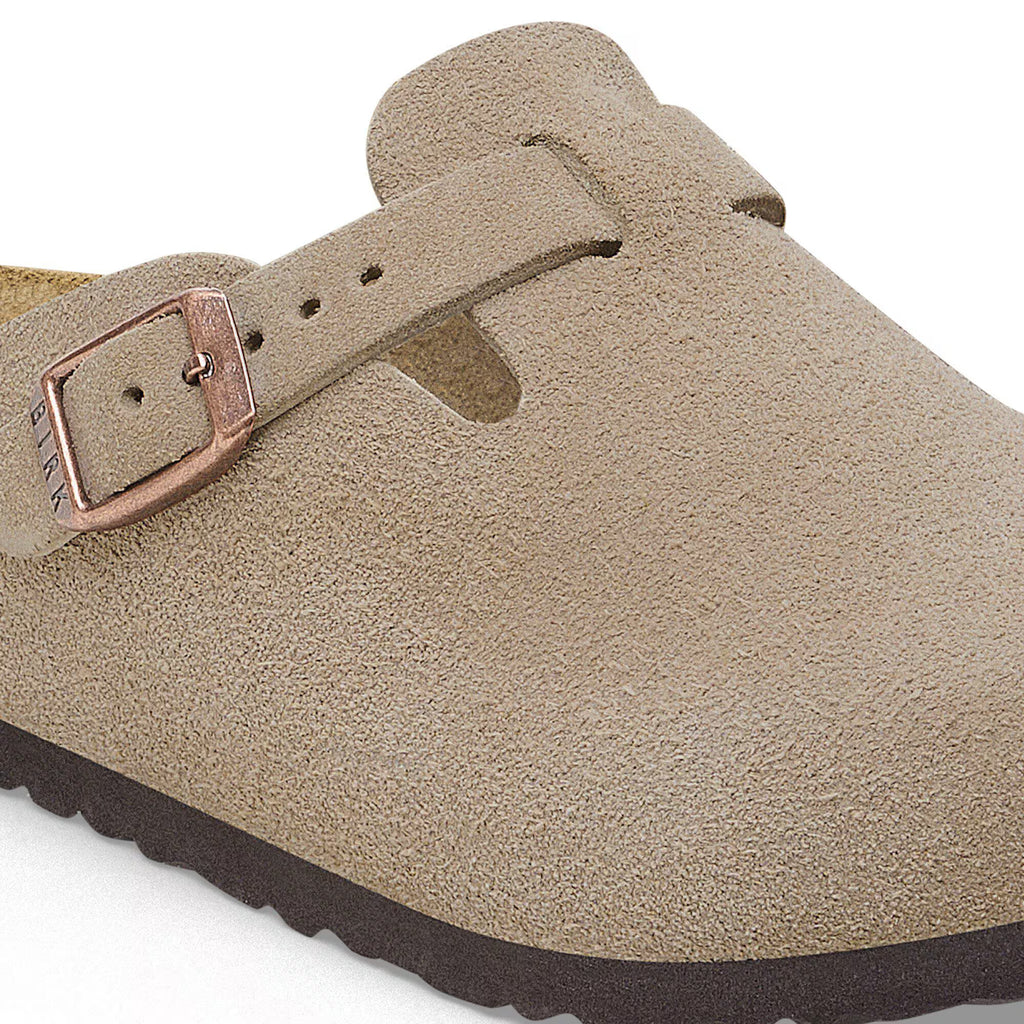 Birkenstock Enfant Boston Kids Suède - Taupe