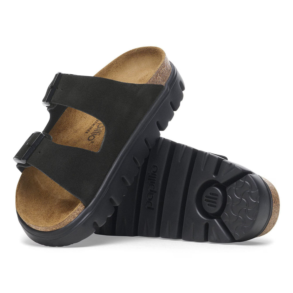 Birkenstock Élégante Arizona Suède - Black/Black