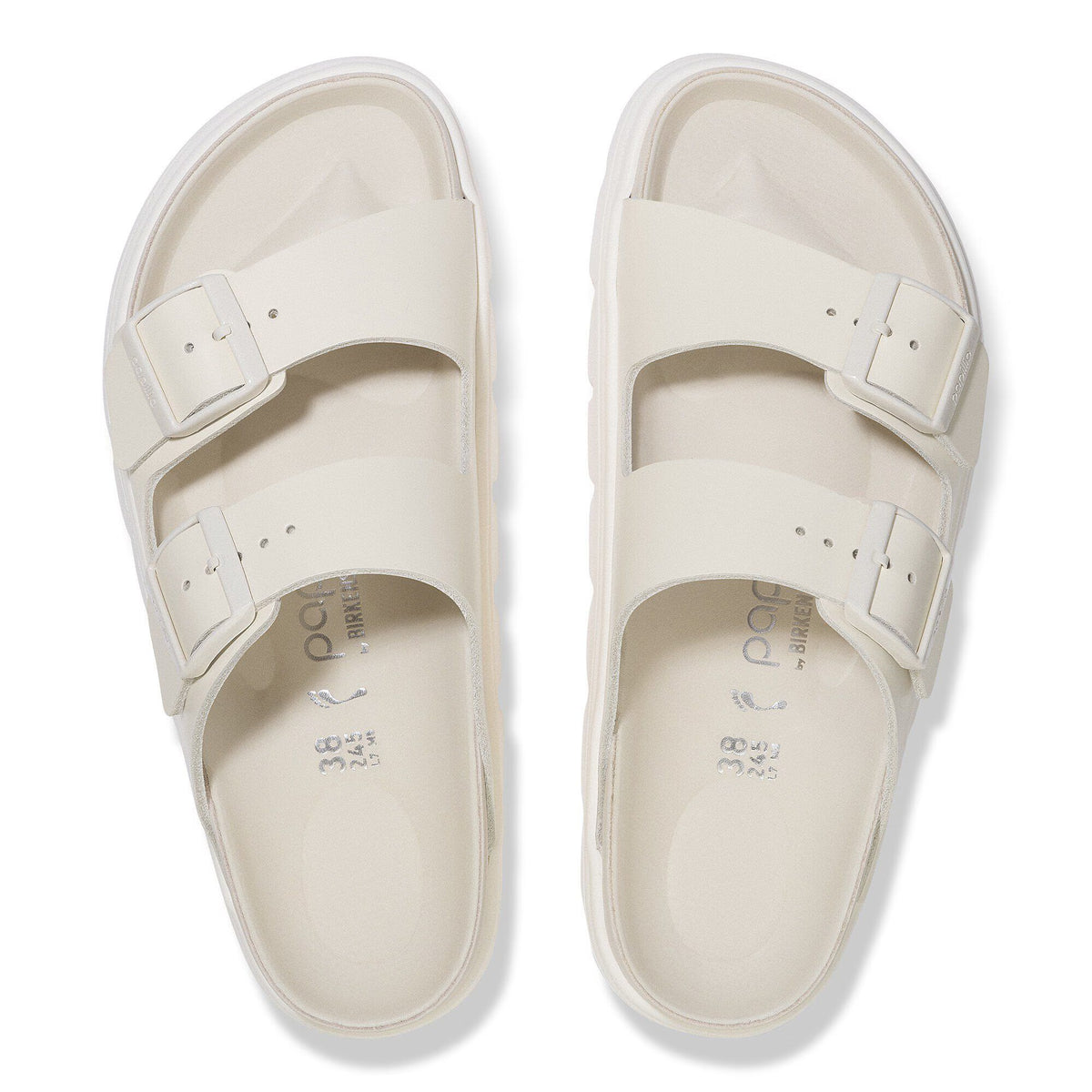 Birkenstock Raffinée Arizona PAP Chunky Cuir naturel - Eggshell
