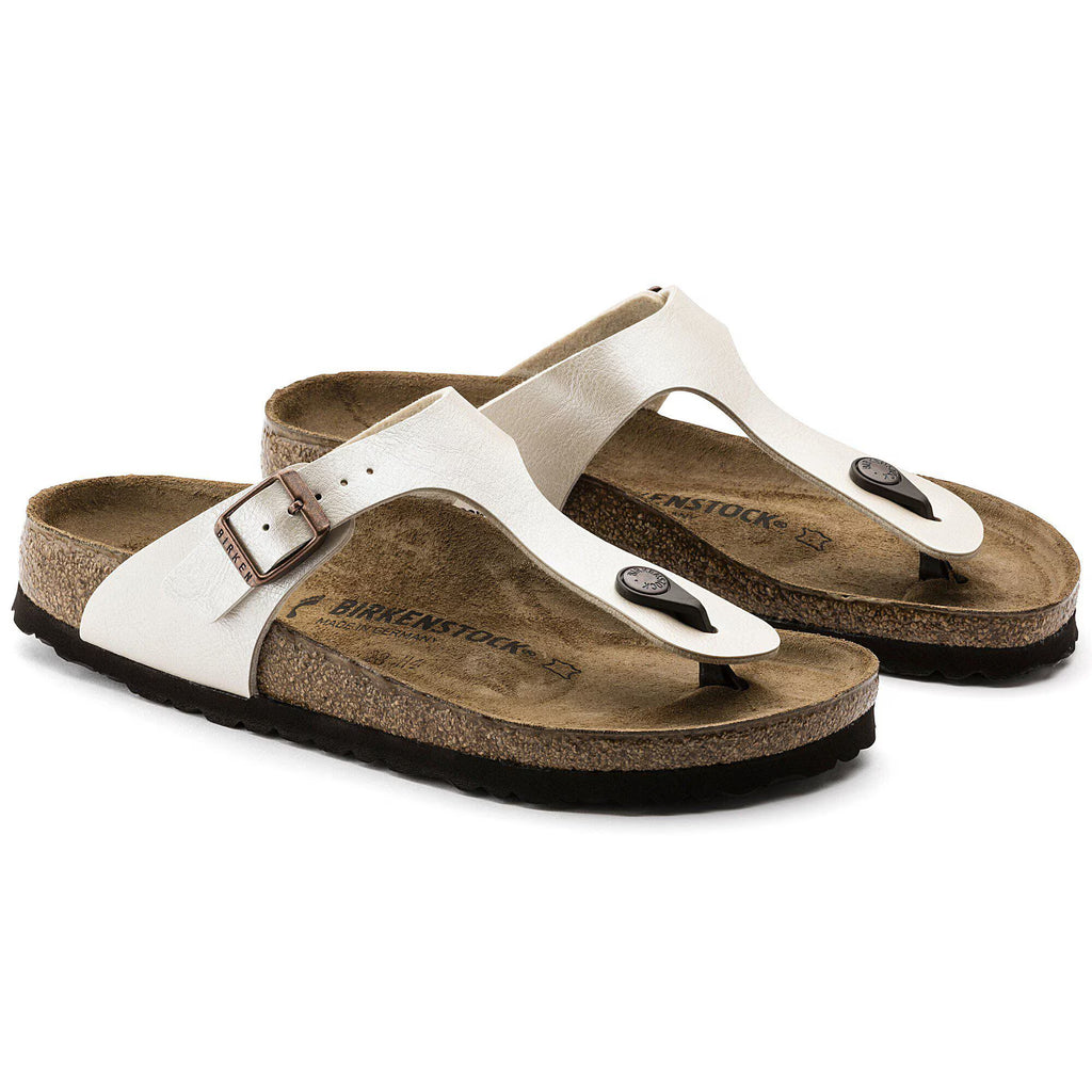 Birkenstock Iconique Gizeh Birko-Flor - Graceful Pearl White