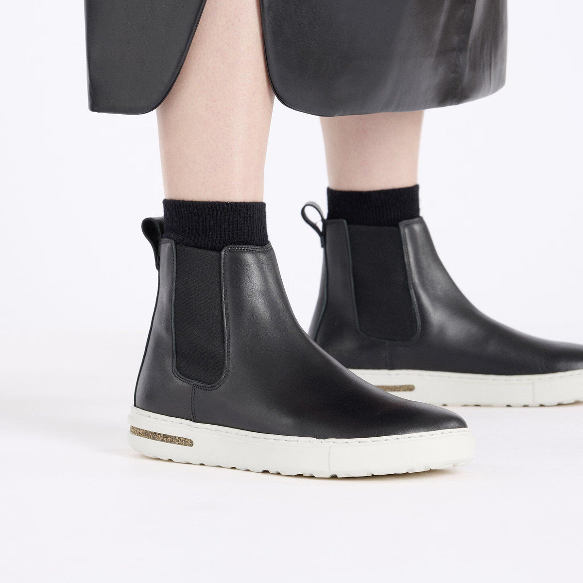 Birkenstock Raffinée Bend Chelsea Cuir naturel - Black