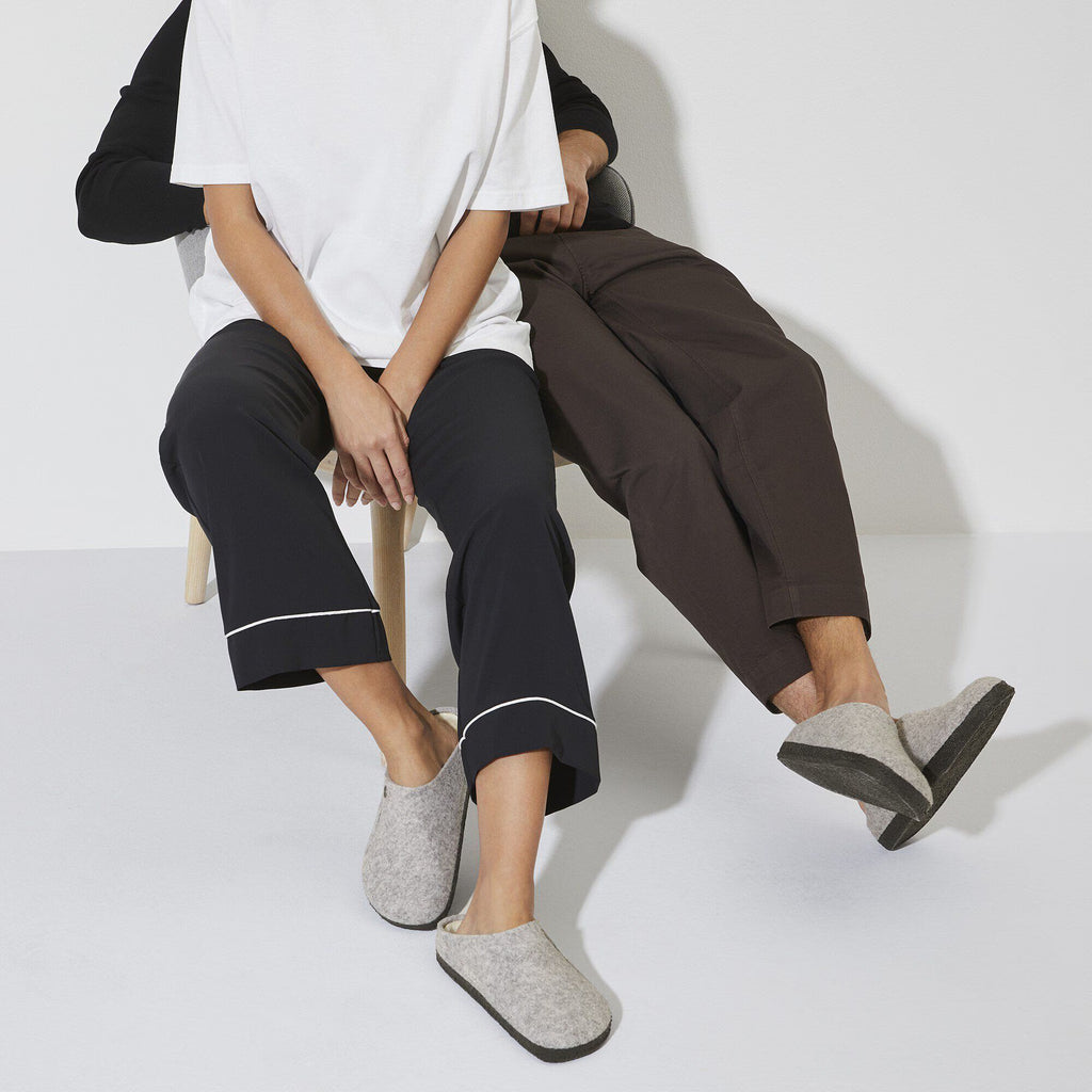 Birkenstock Iconique Zermatt en fourrure d'agneau Feutre de laine - Light Grey