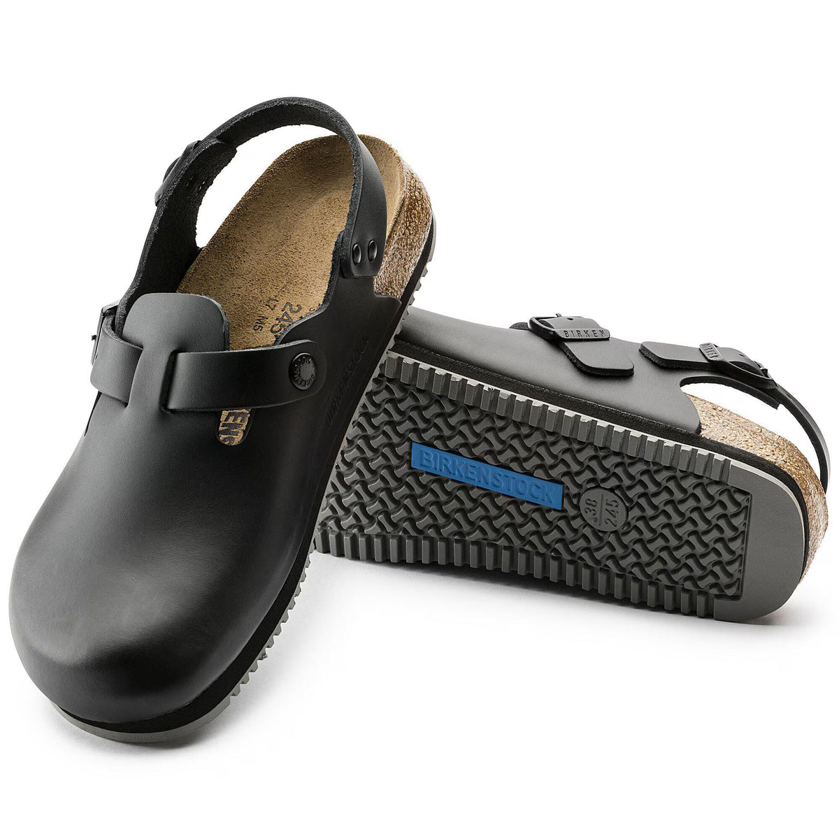 Birkenstock Raffinée Tokio Super Grip Cuir naturel - Black
