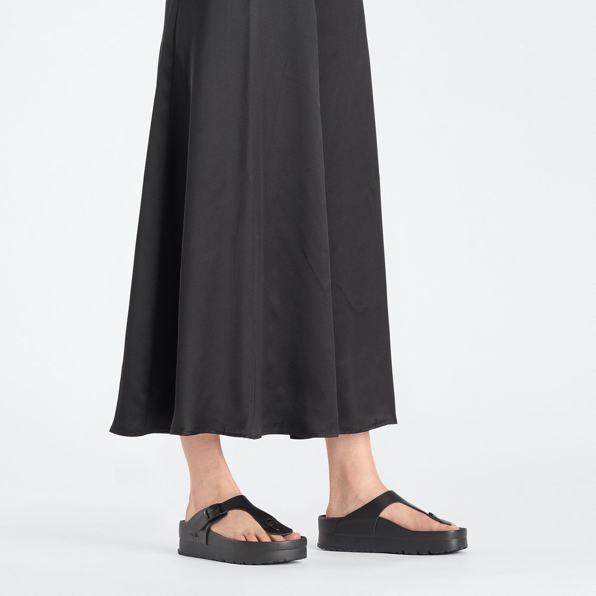 Birkenstock Raffinée Gizeh Flex Platform Cuir naturel - Black