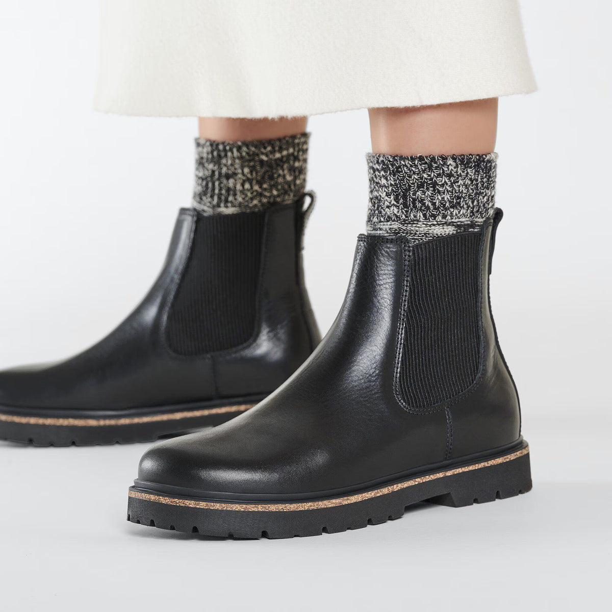 Birkenstock Raffinée Highwood Slip On Women Cuir naturel - Black