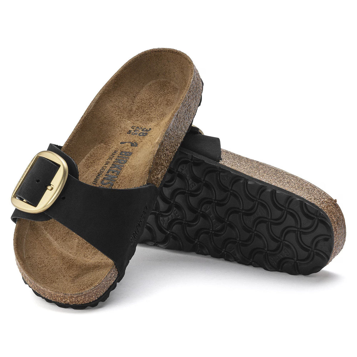 Birkenstock Raffinée Madrid Big Buckle Cuir nubuck - Black