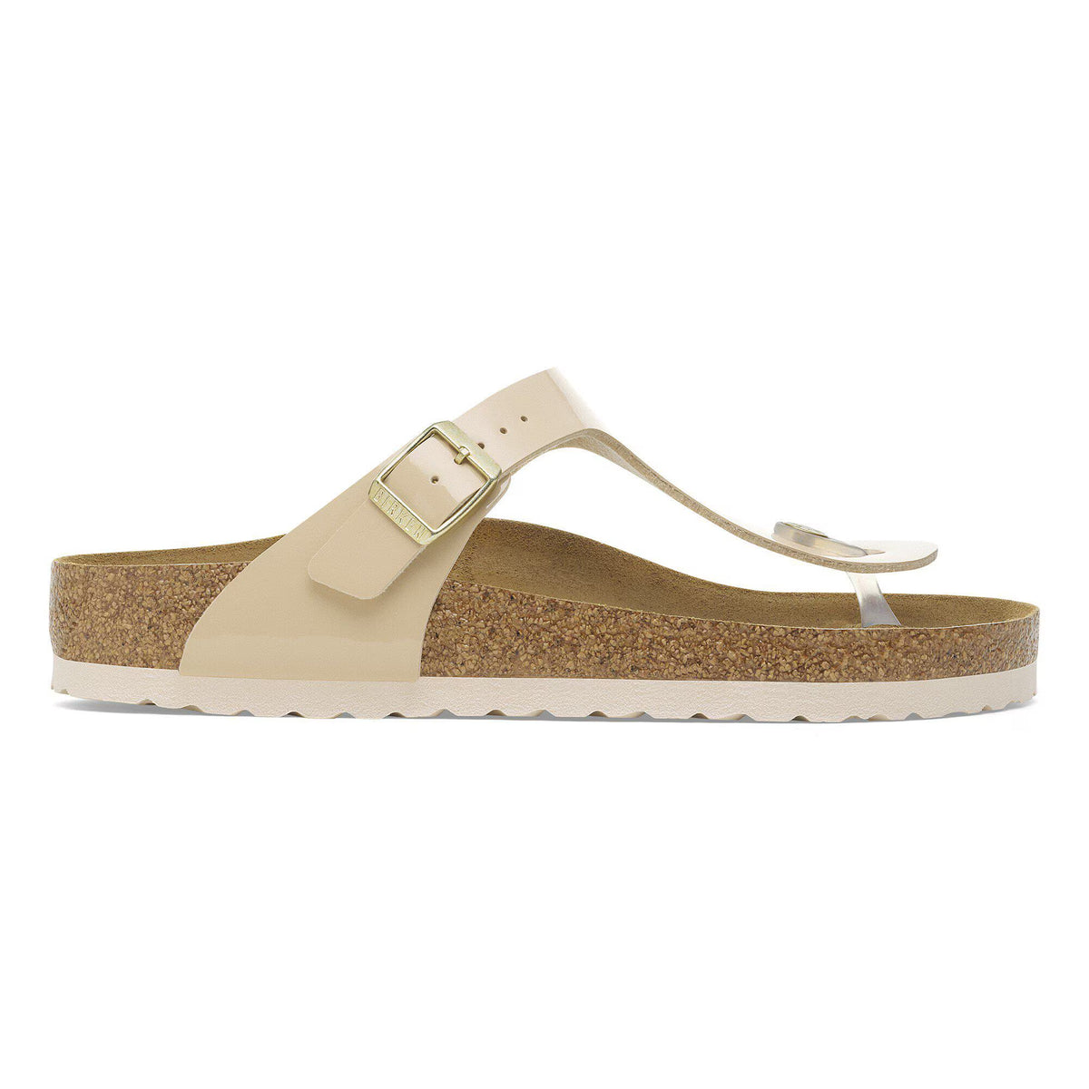 Birkenstock Iconique Gizeh Birko-Flor verni - Patent Sand